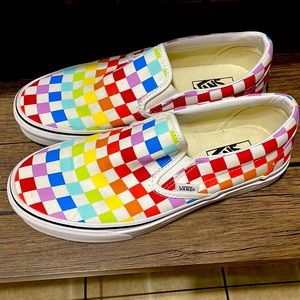 Rainbow Slip-On Vans